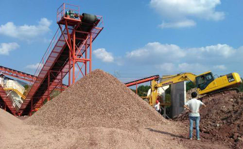 冰球突破股份建筑垃圾处理设备为中天集团在浙江金华将建筑垃圾“变废为宝”做贡献