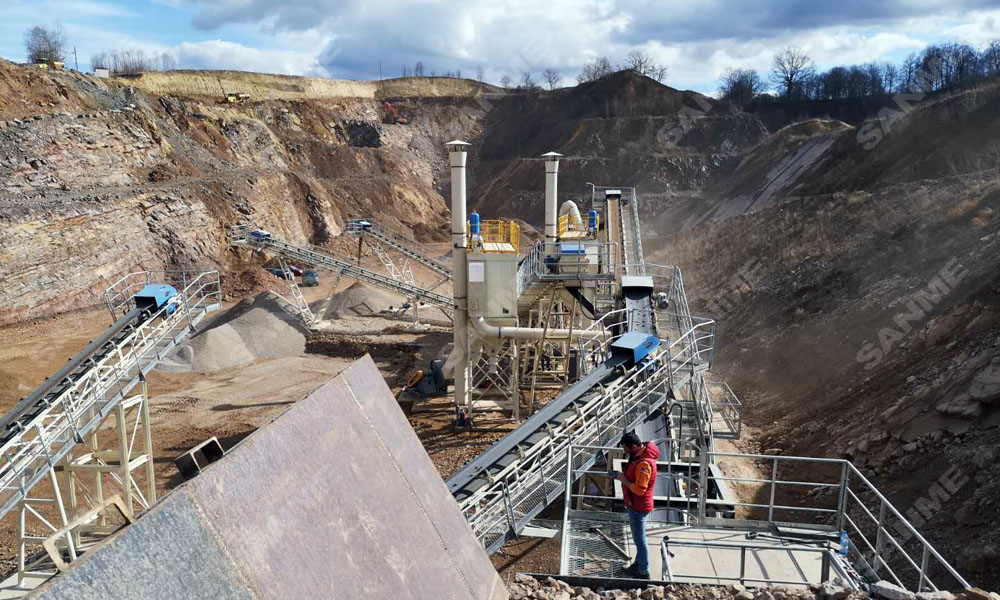 疫情挡不住中国产品走向欧洲 冰球突破股份提供成套设备的骨料生产线调试投产,产量超预期!